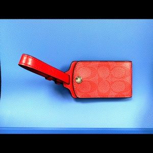 Coach Signature Canvas Luggage Tag